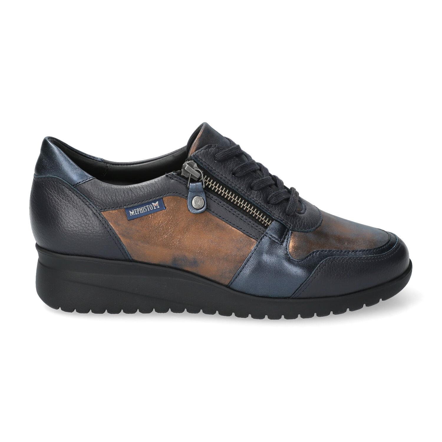 lacets femme modèle Iasmina bleu profond - Mephisto